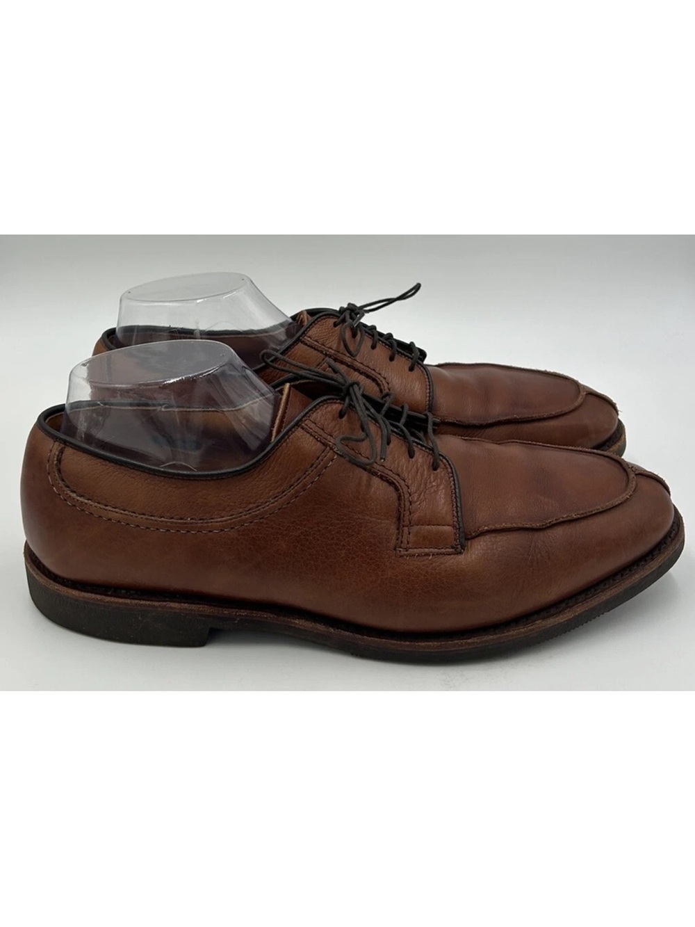 Allen Edmonds Stockbridge Brown Leather Derby Shoes 3754 Mens Size 10.5 D US